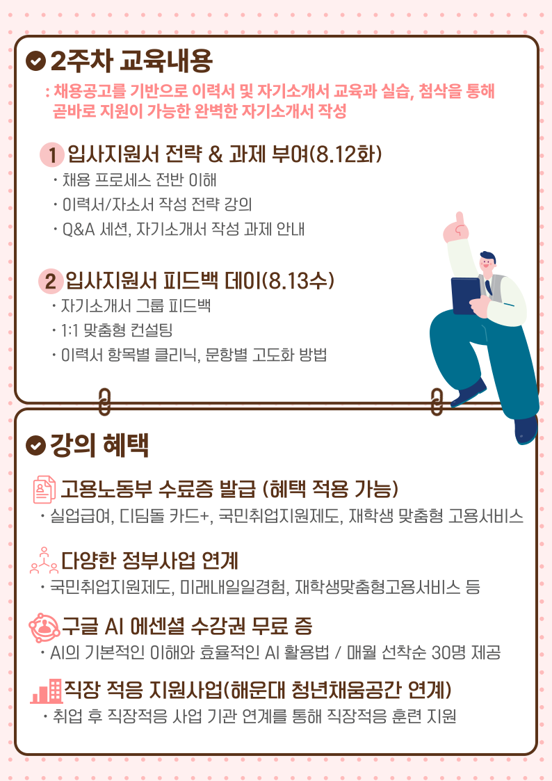 8.12~8.13 취업 ALL PASS 과정 [2주차 : 기업 맞춤형 자기소개서 및 이력서 작성]