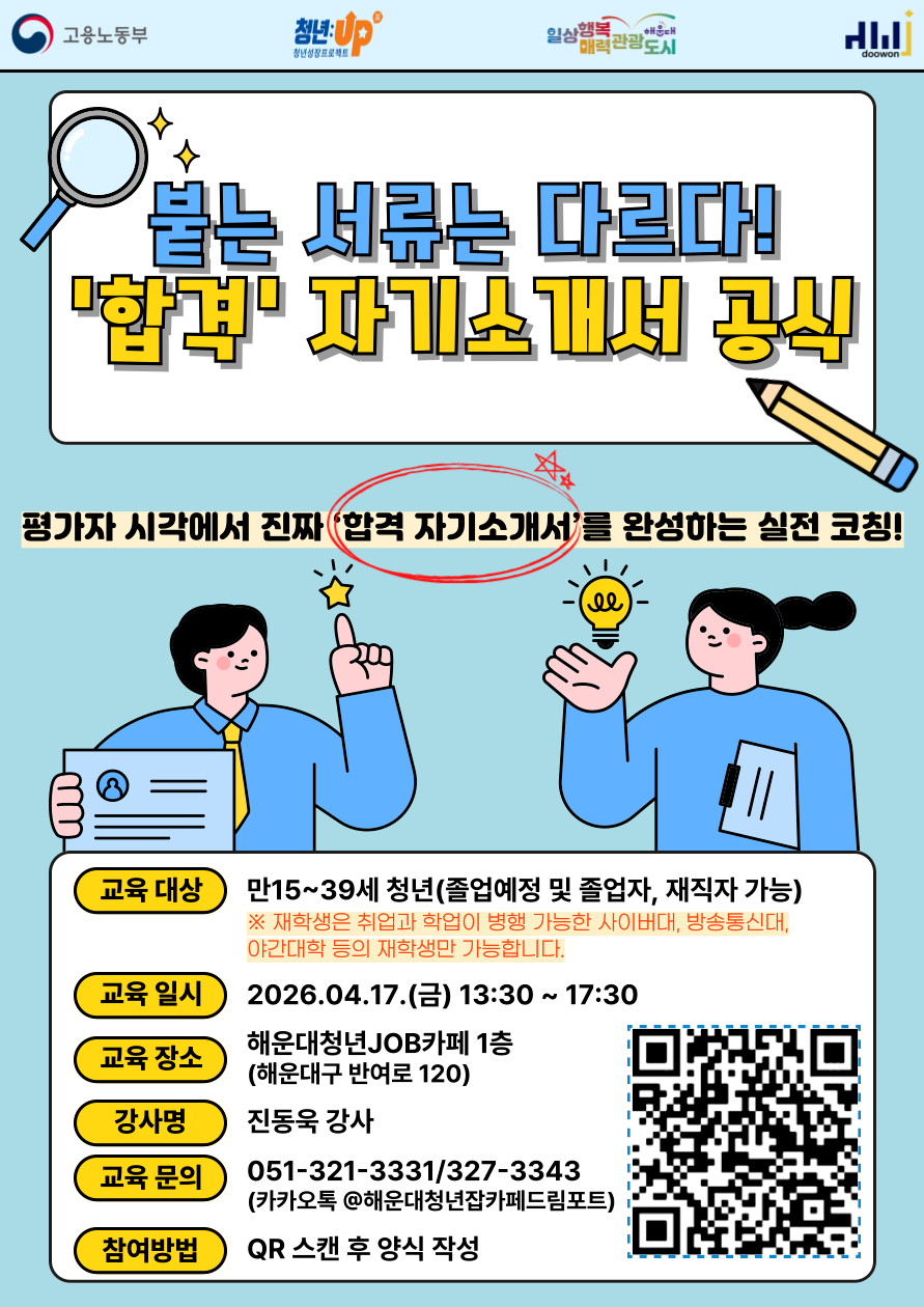 4.17 붙는 서류는 다르다! '합격' 자기소개서 공식