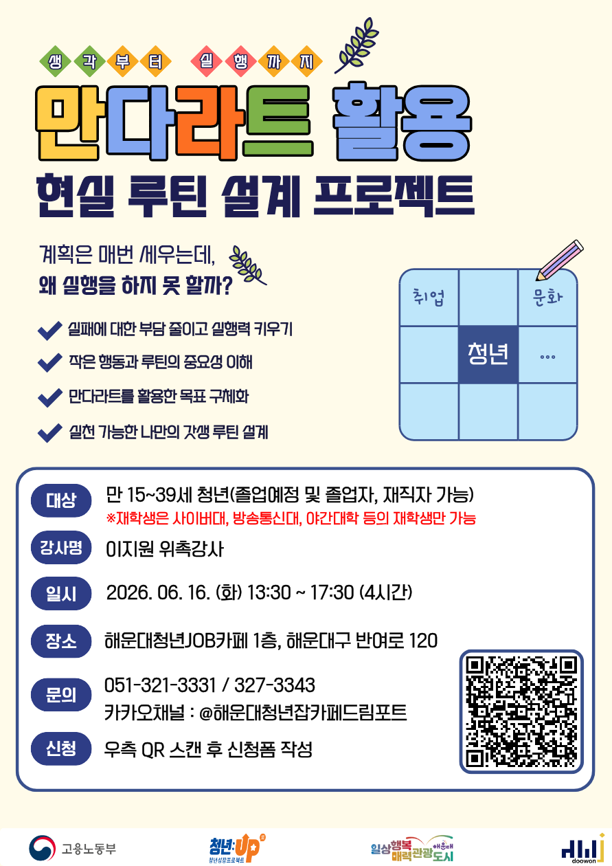 6.16 만다르트 활용 : 갓생 루틴 설계 프로젝트