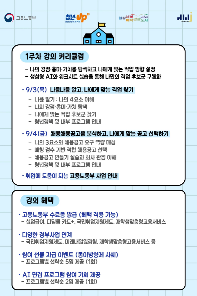 9.3~9.4 취업스쿨 1주차 : 자기이해 및 채용 분석